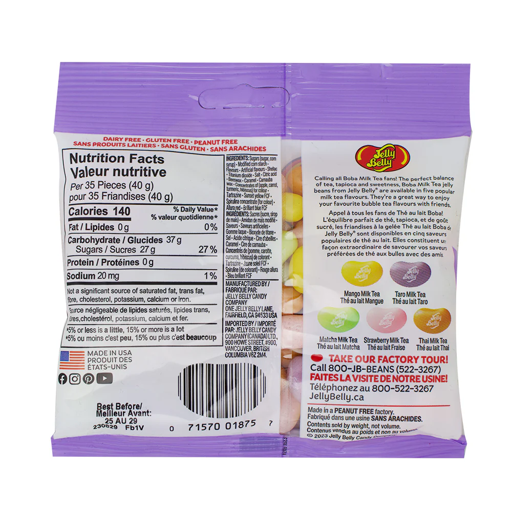Jelly Belly Boba Milk Tea Bag - 100g - Image 2
