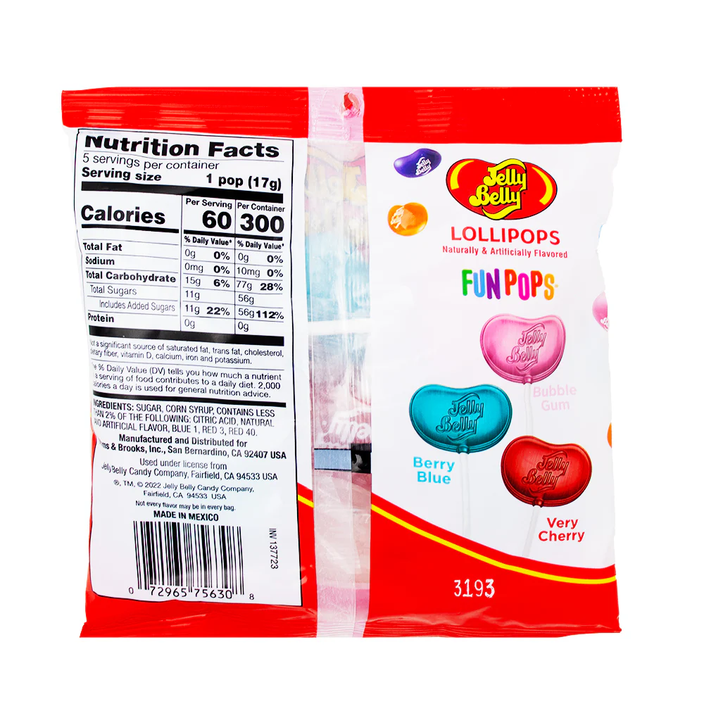 Jelly Belly Lollipops - 3oz - Image 2
