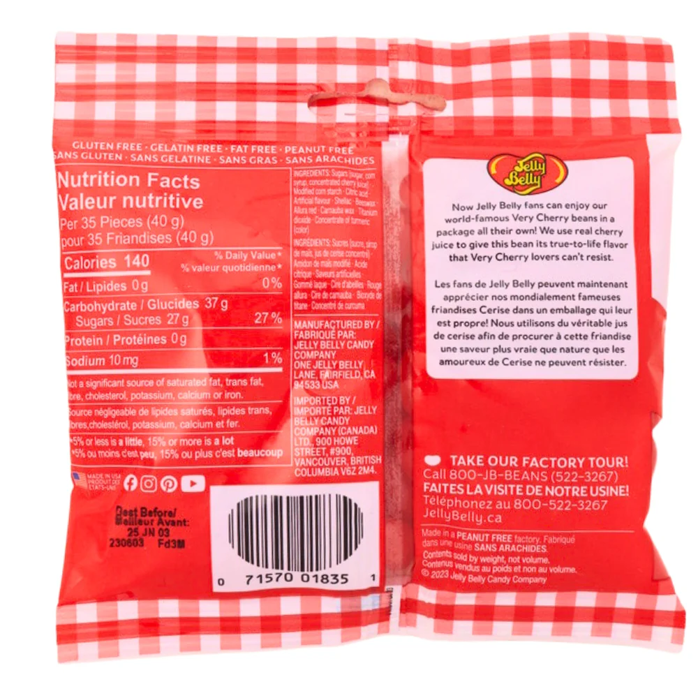 Jelly Belly Very Cherry - 100g - Image 2