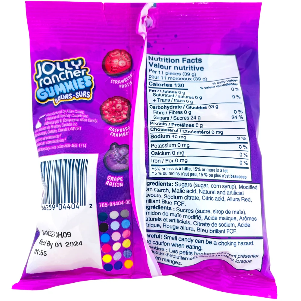 Jolly Rancher Gummies Sours Berries - 182g - Image 3