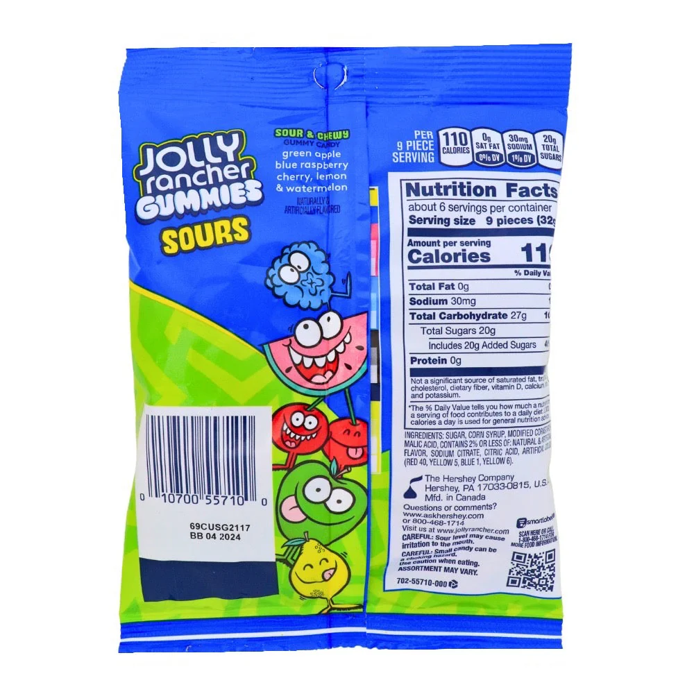 Jolly Rancher Gummies Sours - 6.5oz - Image 2