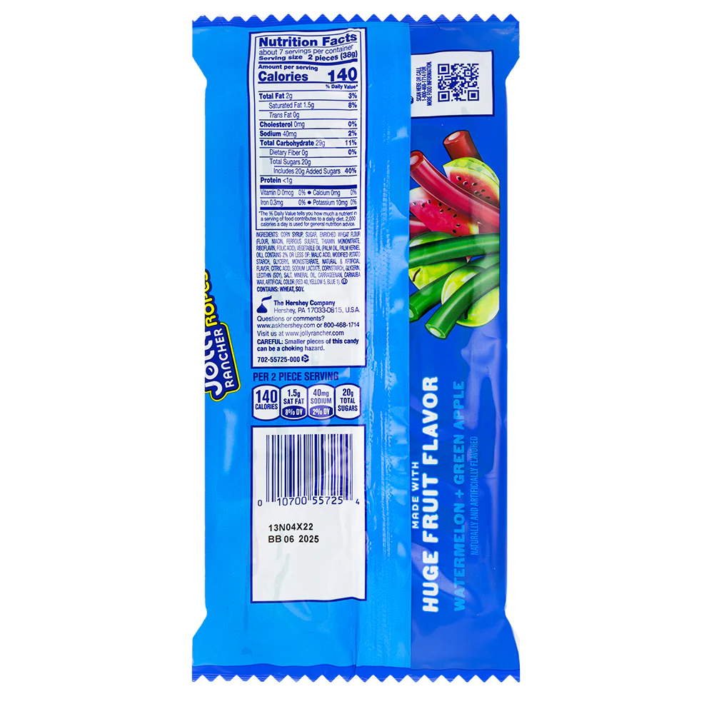 Jolly Rancher Ropes Watermelon & Green Apple - 10oz - Image 2