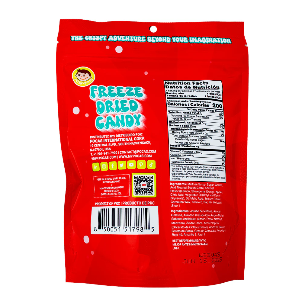 Josh Bosh Freeze Dried Candy Gummy Bear - 1.75oz - Image 2