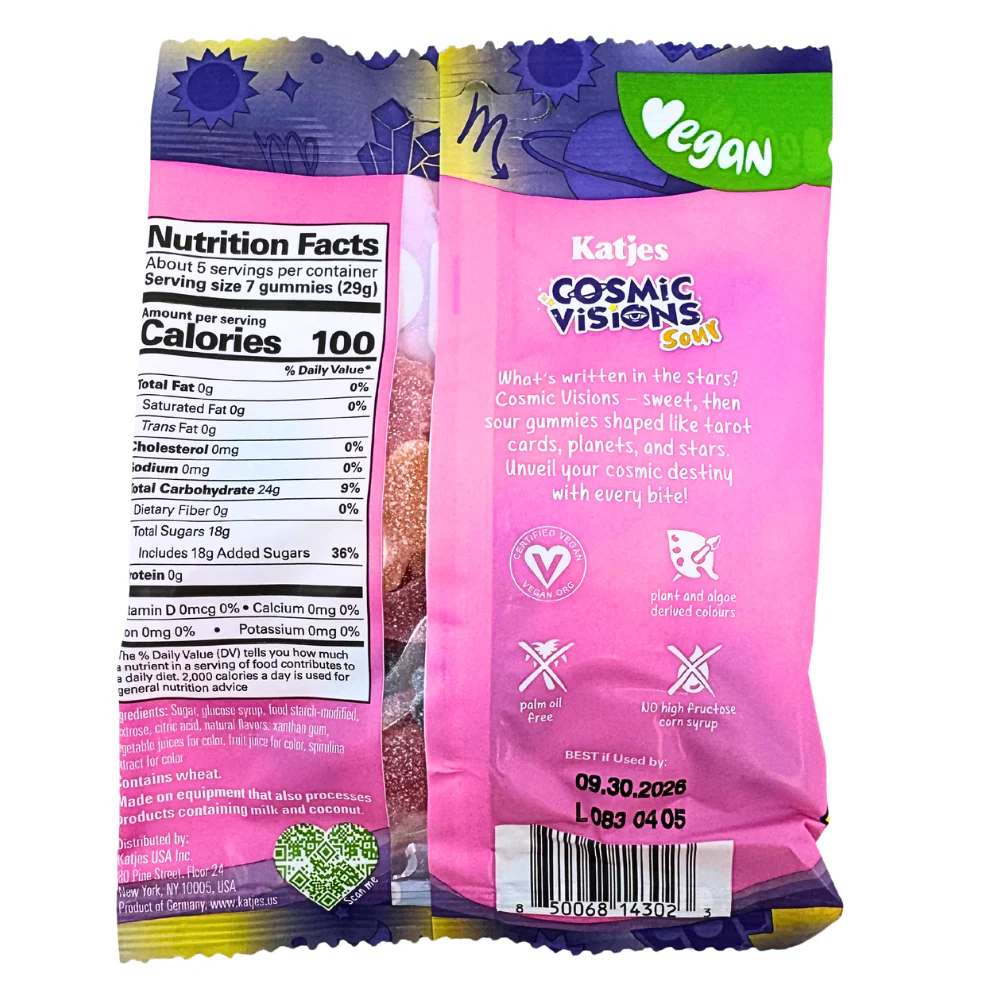 Katjes Cosmic Visions Sour Gummies - 140g - Image 2