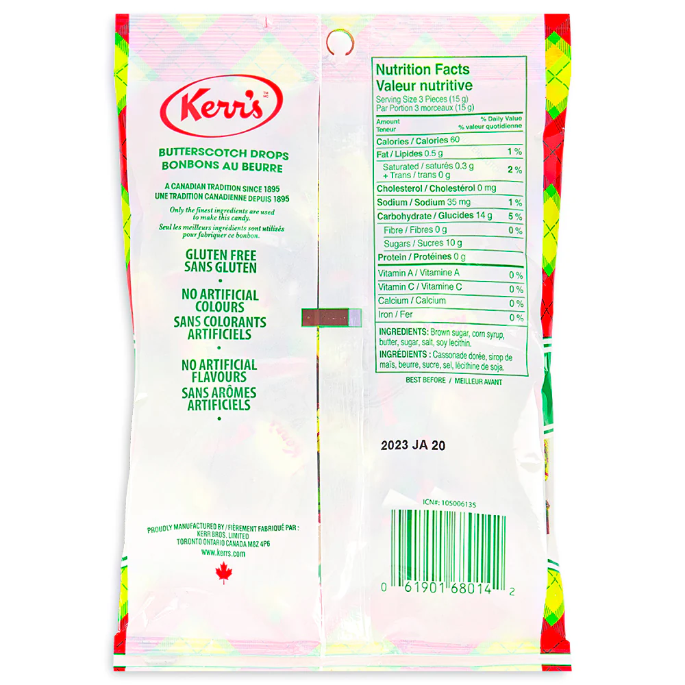 Kerr's Classic Tartan Butterscotch Drops - 150g - Image 3