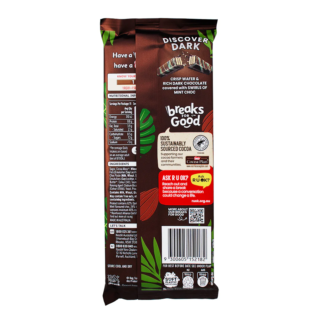 Kit Kat Dark with Tasmanian Mint (Australia) - 160g - Image 2