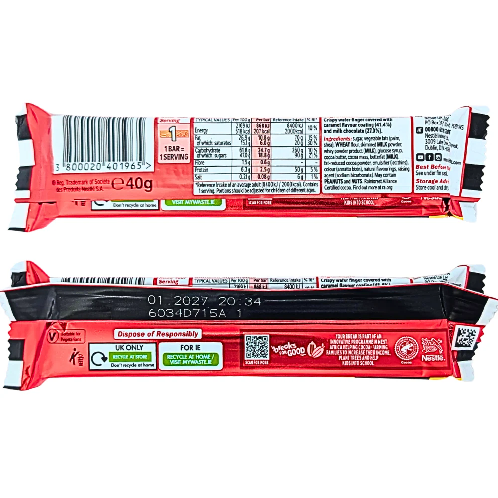 Kit Kat F1 Chunky Caramel Bar (UK) - 40g - Image 2