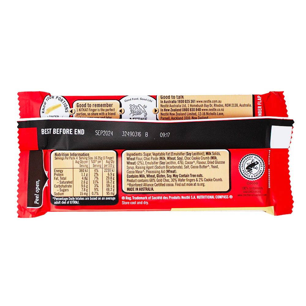 Kit Kat Gold Cookies (Australia) - 65g - Image 3