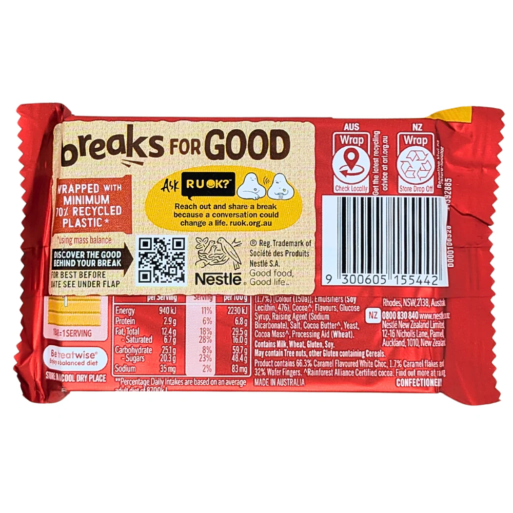Kit Kat Gold Crush (Australia) - 42g - Image 2