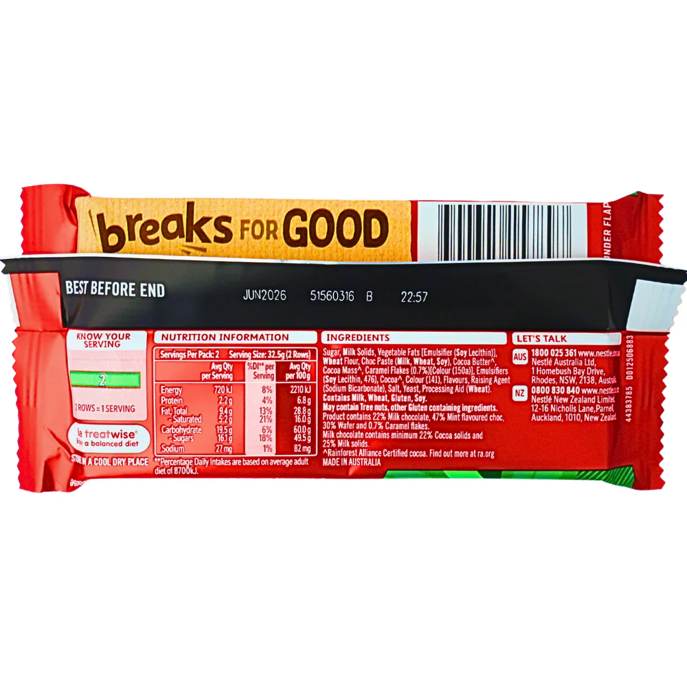 Kit Kat Mint Crush Sharebar (Aus) - 65g - Image 3