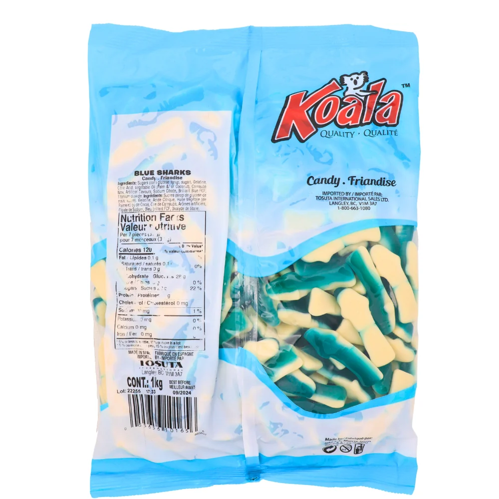 Koala Blue Sharks Candies-1 kg - Image 2