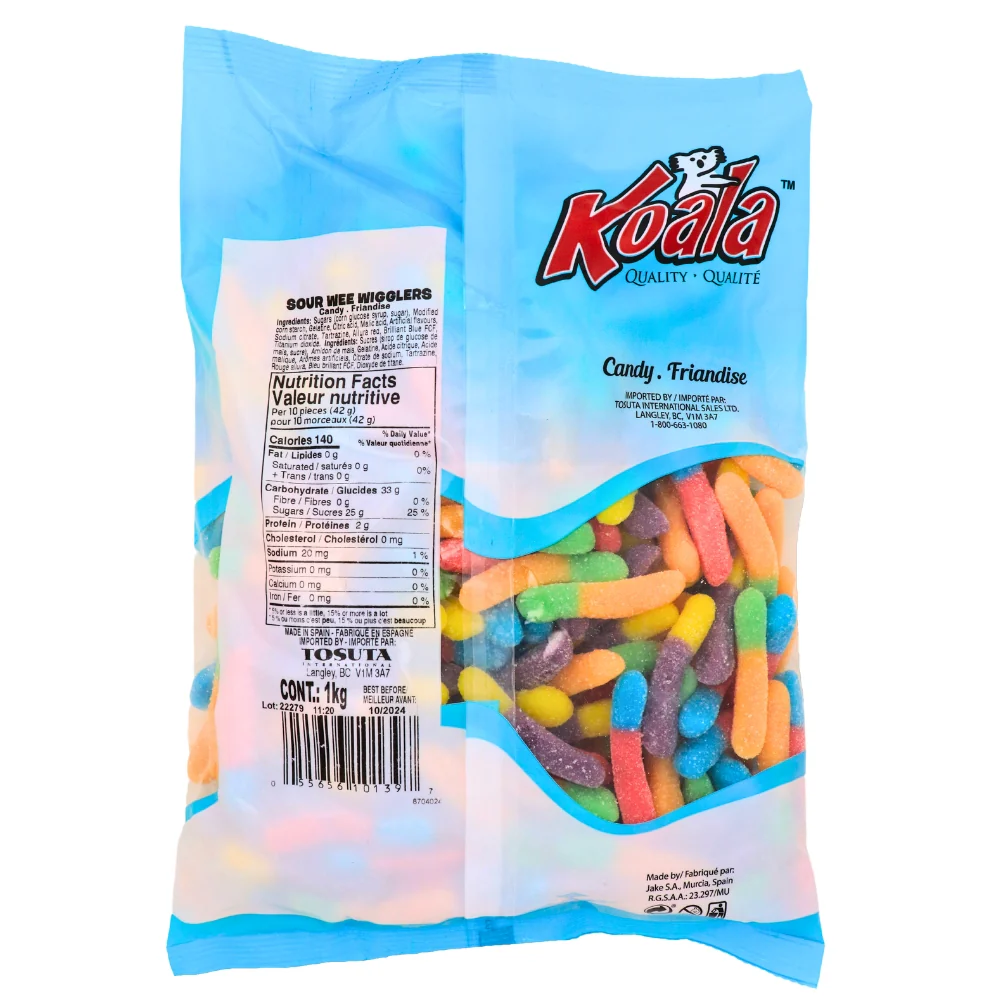 Koala Sour Wee Wigglers Candies-1 kg - Image 2