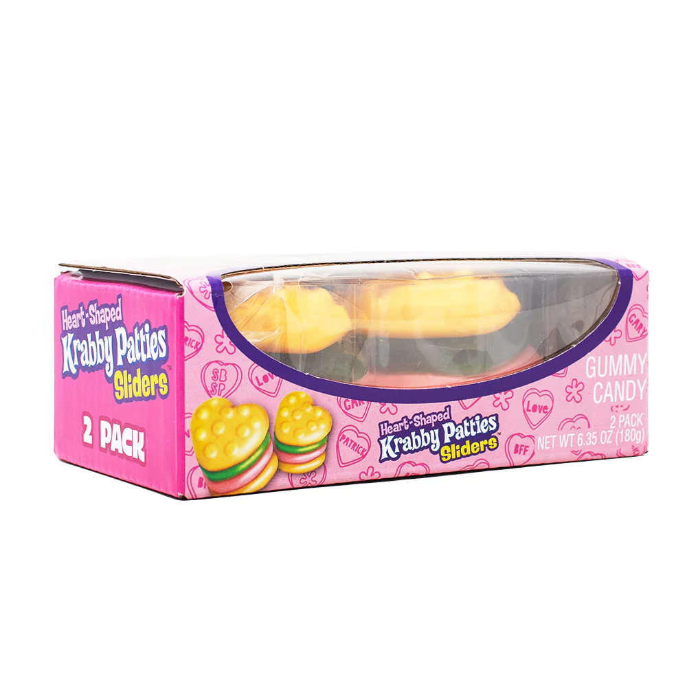 Krabby Patties Heart Shaped Sliders 2pk - 6.35oz