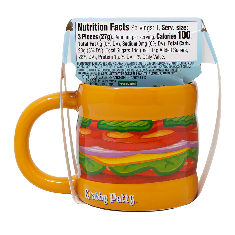 Krabby Patties Mug and Gummy Candy Gift Set - Image 3