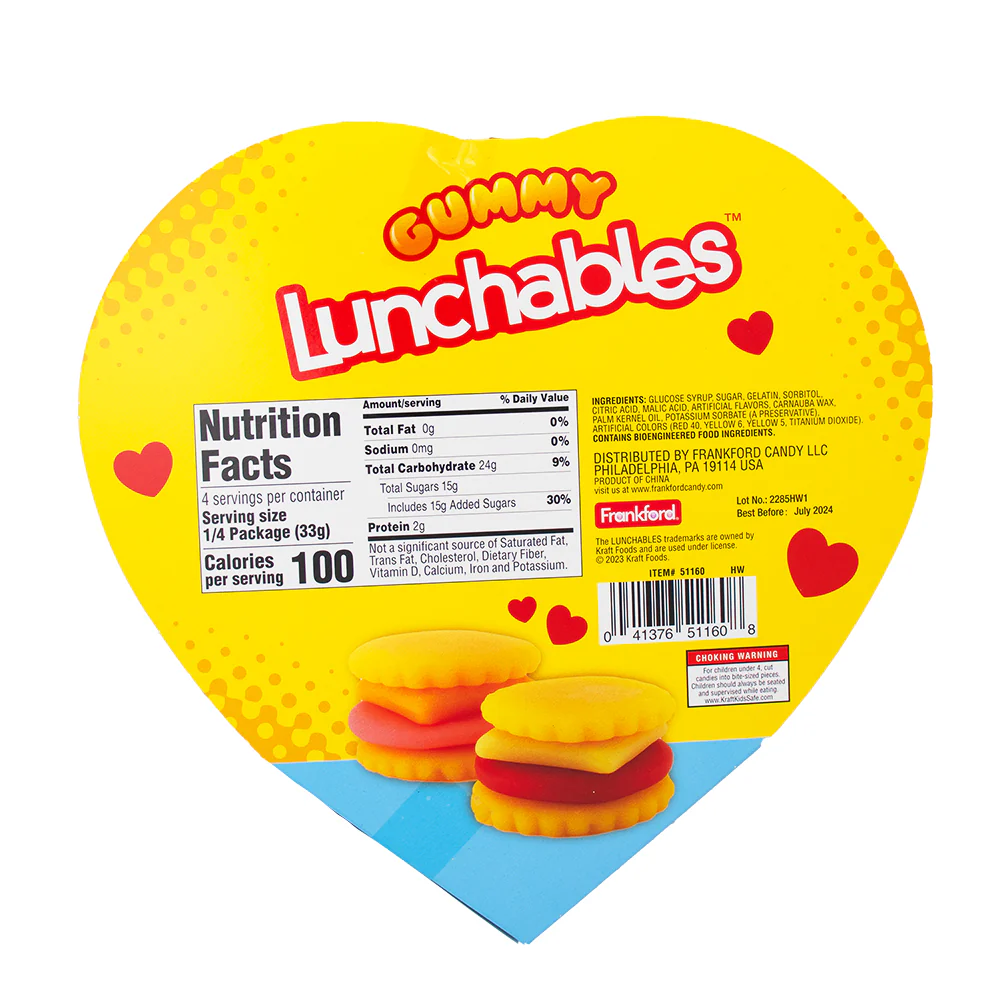 Kraft Lunchables Cracker Stackers Heart Gift Box - 4.66oz - Image 2