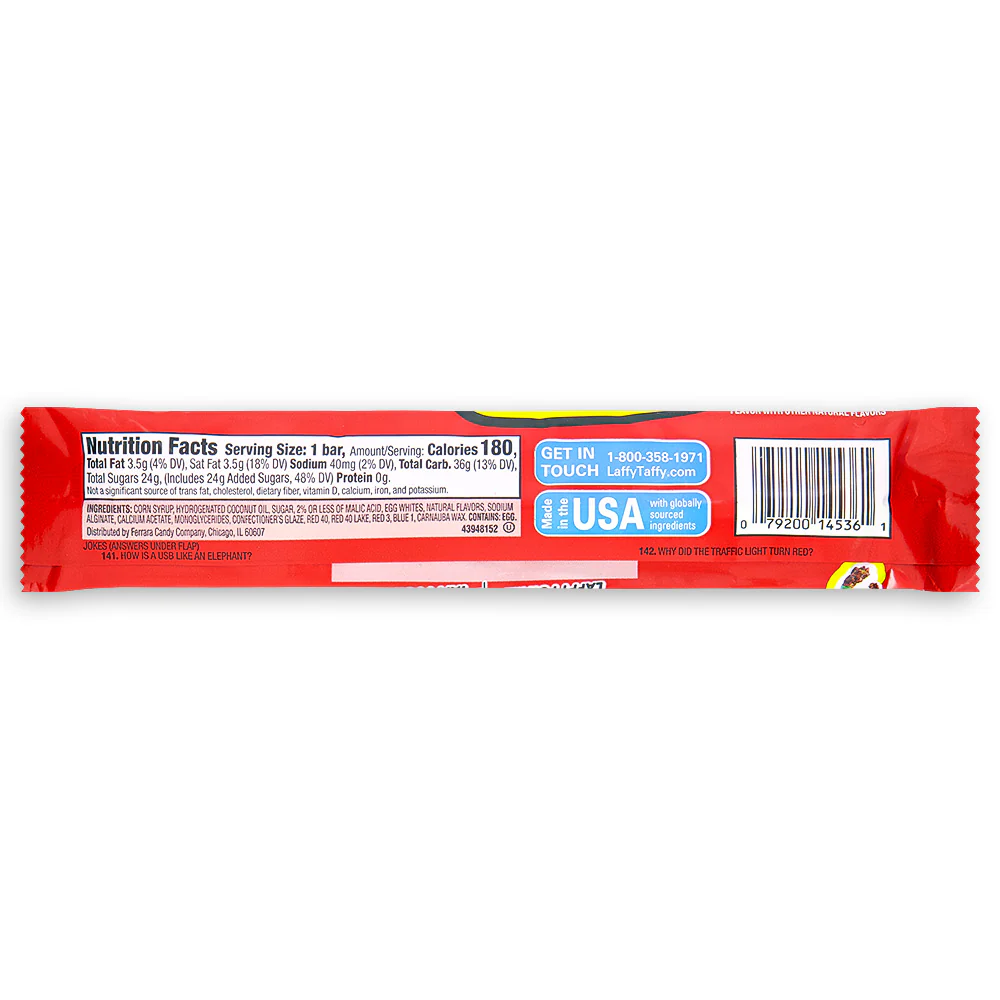 Laffy Taffy Sparkle Cherry Candy - 1.5 oz. - Image 3