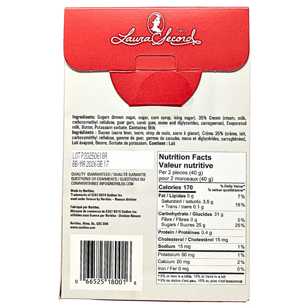 Laura Secord Butter and Cream Fudge - 180g - Image 2