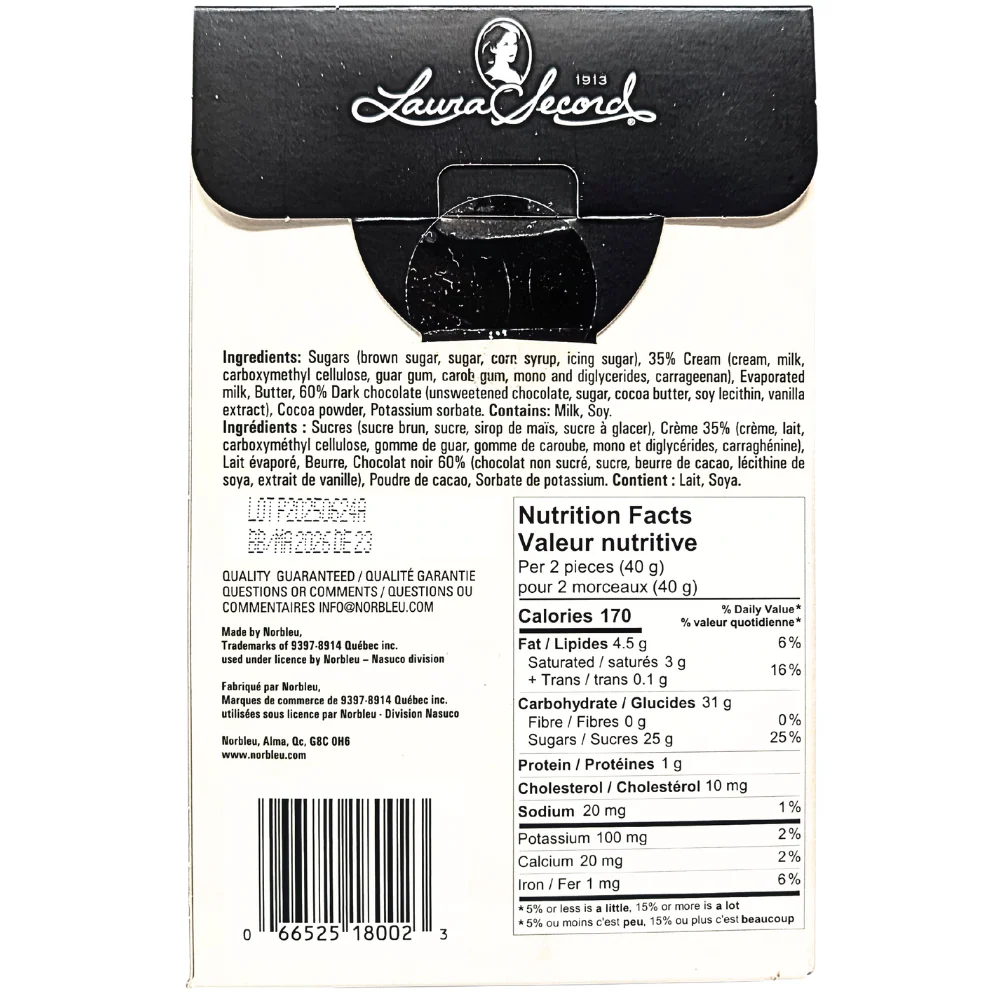 Laura Secord Chocolate Fudge Box - 180g - Image 2