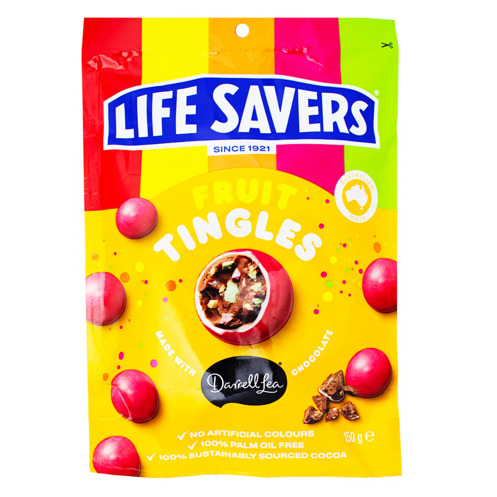 Lifesavers Fruit Tingles Chocolate (Australia) - 150g
