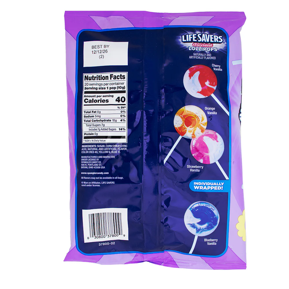 Lifesavers Swirled Lollipops 20 Pieces - 7.1oz - Image 2