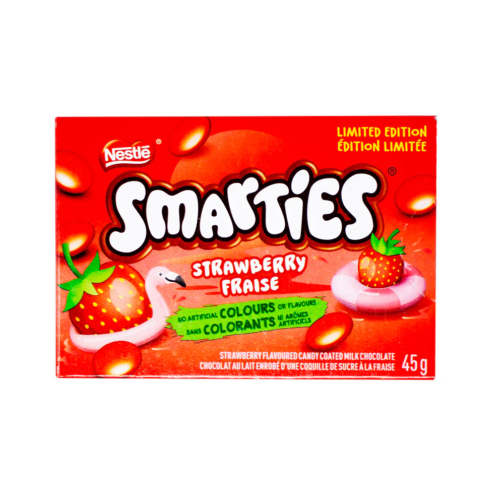 Smarties Candy Strawberry Limited Edition - 45g