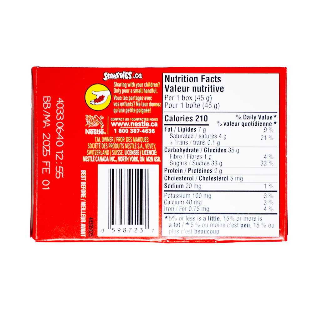 Smarties Candy Strawberry Limited Edition - 45g - Image 2