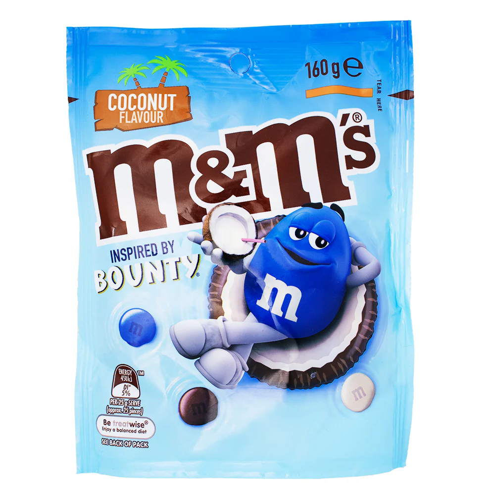M&M's Coconut Inspired by Bounty (Australia)- 160g
