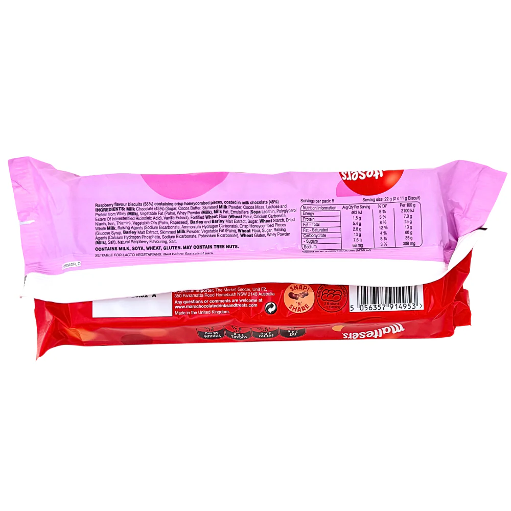 Maltesers Raspberry Biscuits (UK) - 110g - Image 2