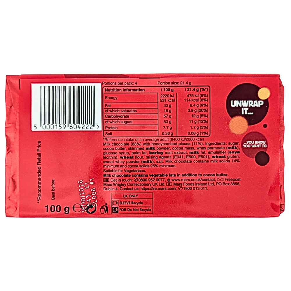 Maltesers Teasers Block (UK) - 100g - Image 2