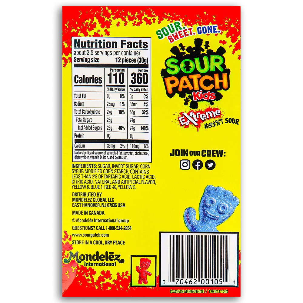 Sour Patch Kids - Extreme Candy Theater Pack - 99g - Image 3