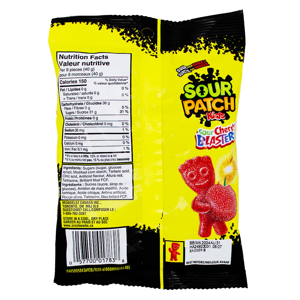 Sour Patch Kids - Sour Cherry Blasters 154g - Image 2