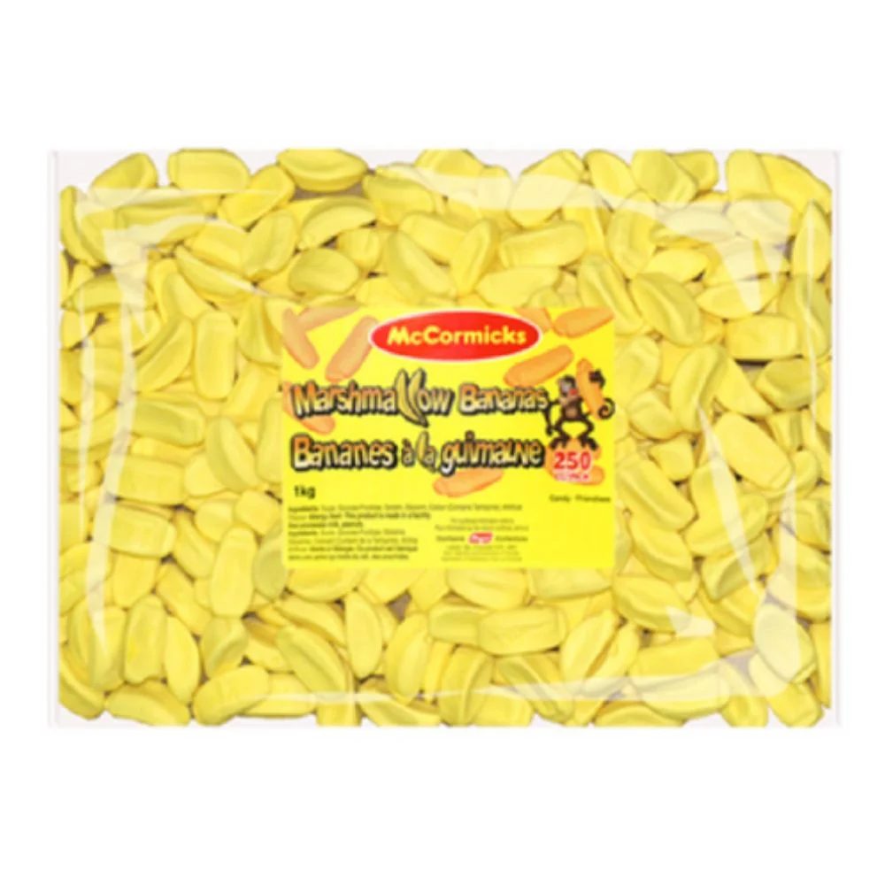 McCormicks Marshmallow Bananas Candy-1 kg