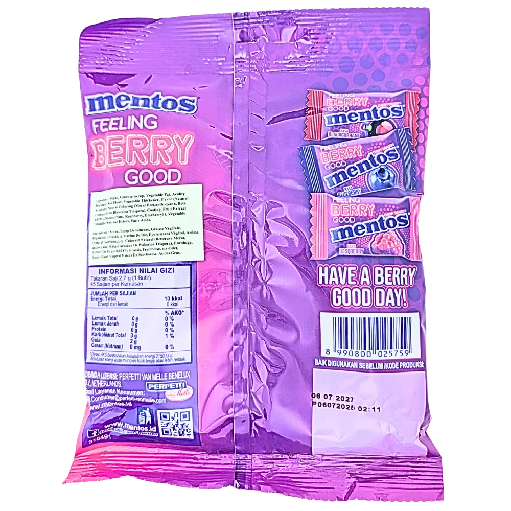 Mentos Feeling Berry Good (Indonesia) - 121.5g - Image 2