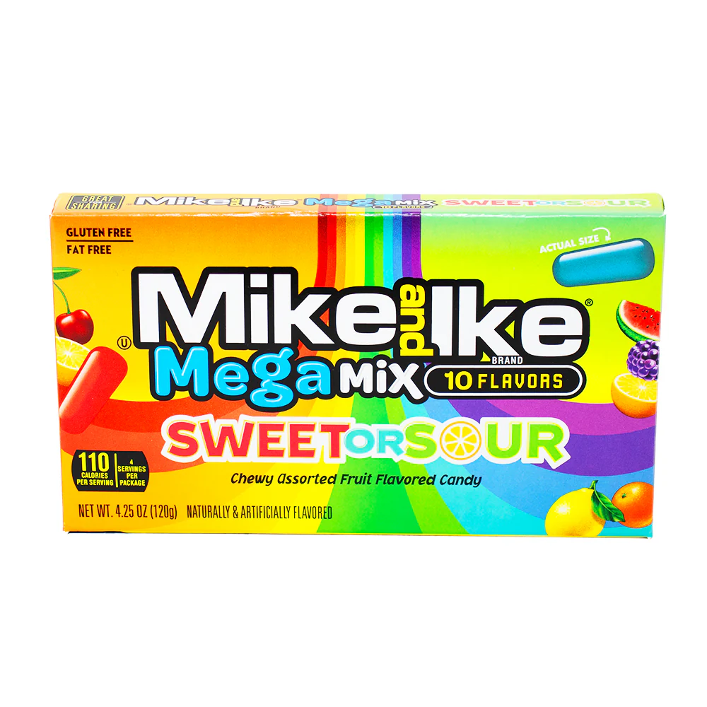 Mike and Ike - Mega Mix Sweet or Sour 4.25oz