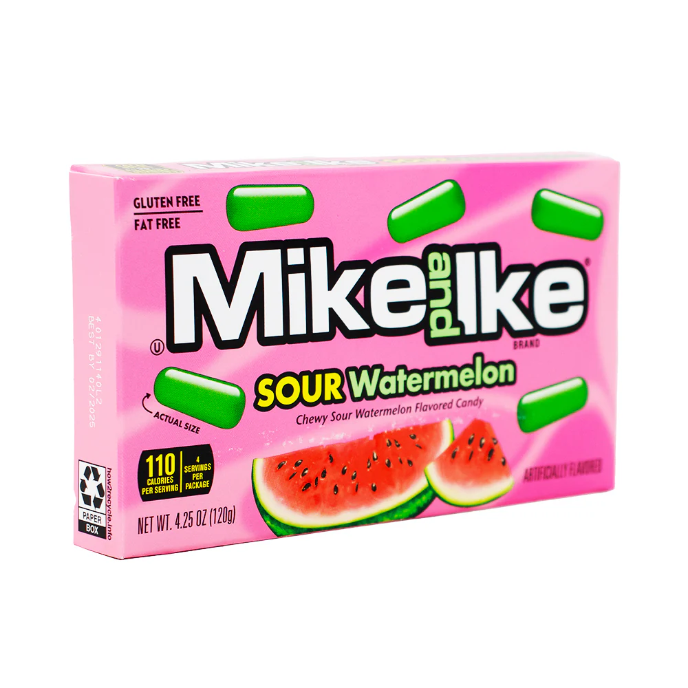 Mike and Ike Sour Watermelon -120g - Image 2