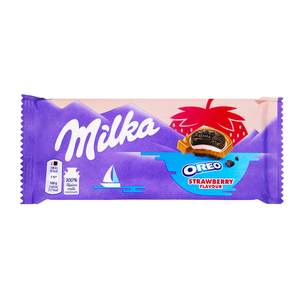 Milka Oreo Strawberry Sandwich Bar - 92g