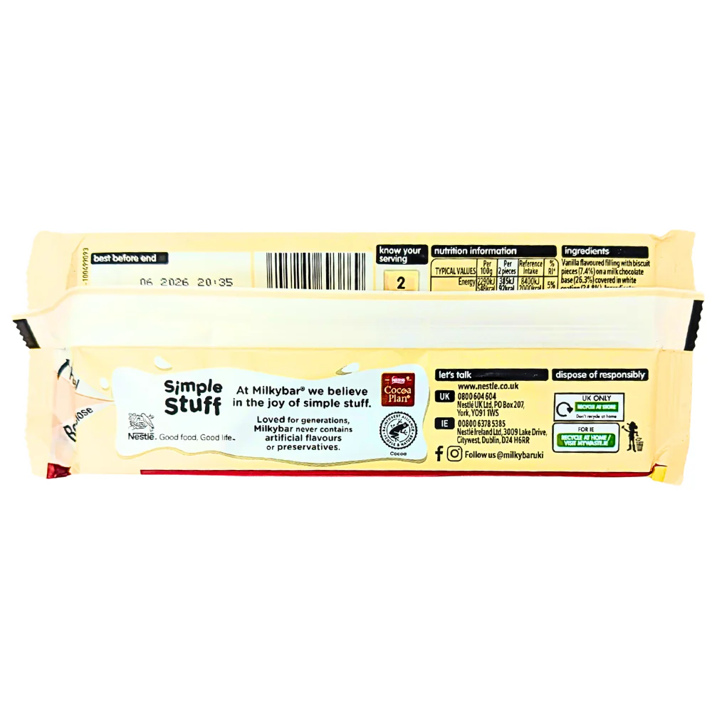 Milkybar Chocolate Crumble (UK) - 84g *BB June 30 2026* - Image 3