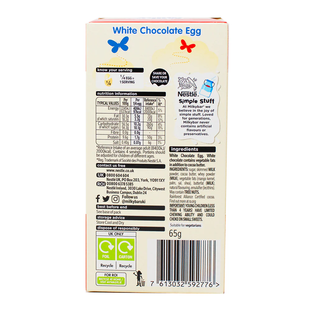 Milkybar White Chocolate Egg (UK) - 65g - Image 3