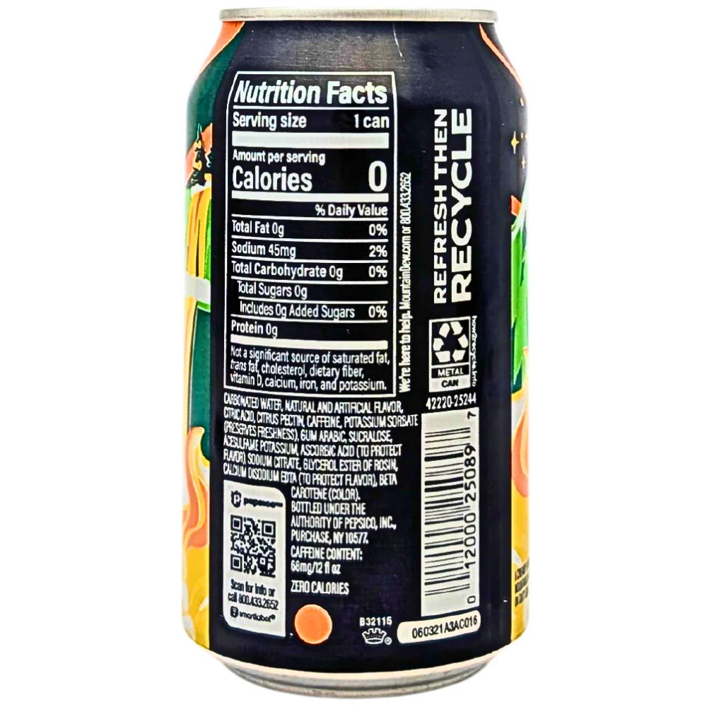 Mountain Dew Dirty Cream Soda Dew Zero Sugar - 355mL - Image 2