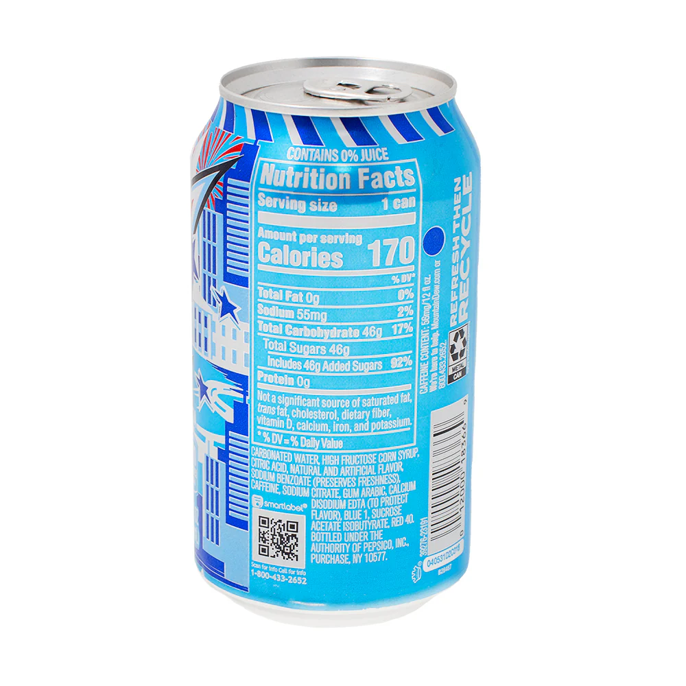 Mountain Dew Liberty Chill Soda - 355mL - Image 2