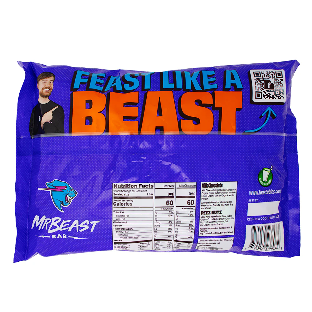 Mr Beast Feastables 50ct - 17.64oz - Image 2