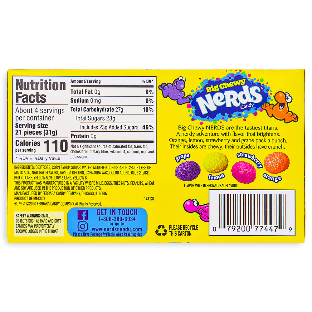 Nerds Big Chewy Theater Box - 4.25oz - Image 3