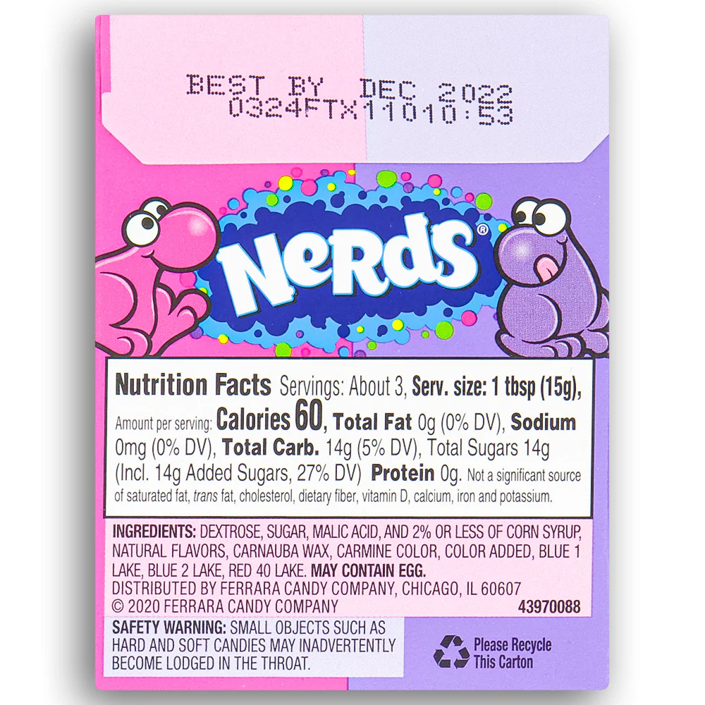 Nerds Candy Grape & Strawberry - 1.65 oz. - Image 3