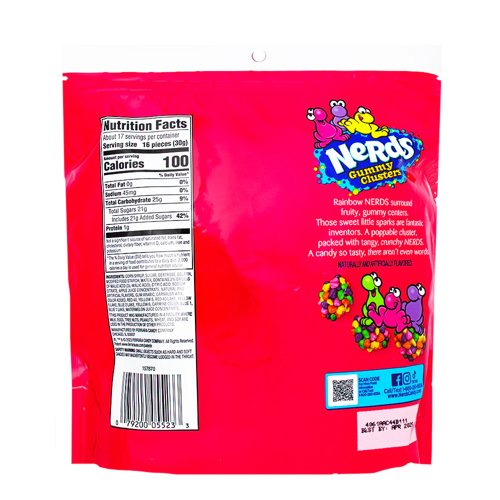 Nerds Gummy Clusters Rainbow Family Size - 18.5oz - Image 2