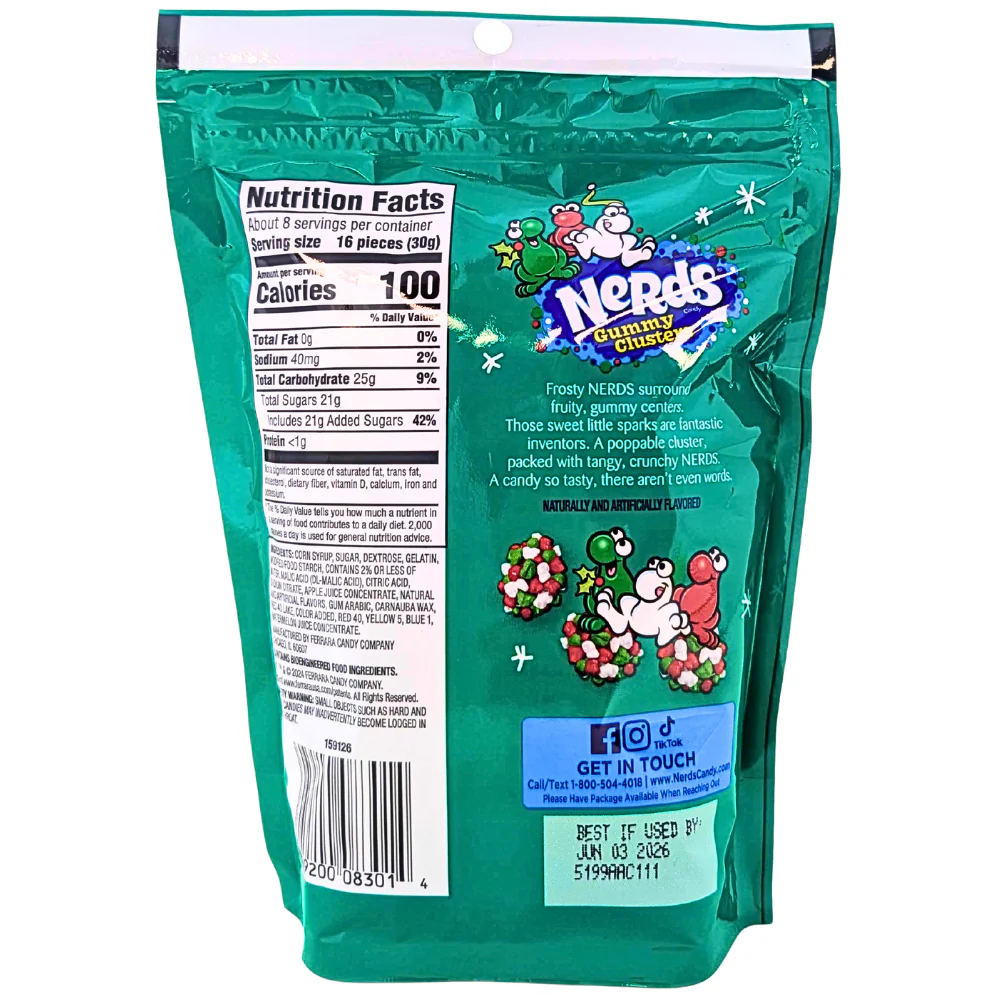 Nerds Holiday Frosty Gummy Clusters - 8oz - Image 2