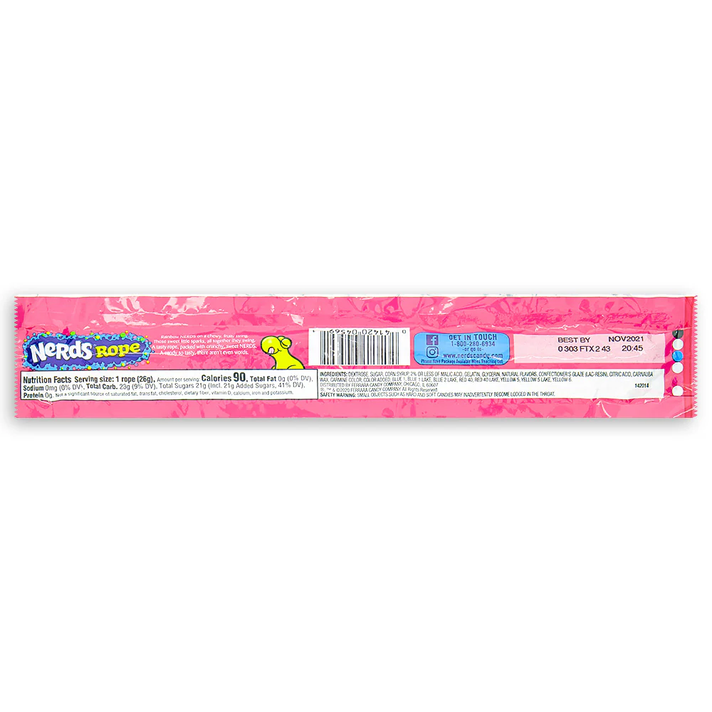 Nerds Rope Rainbow Candy - .92 oz. - Image 3
