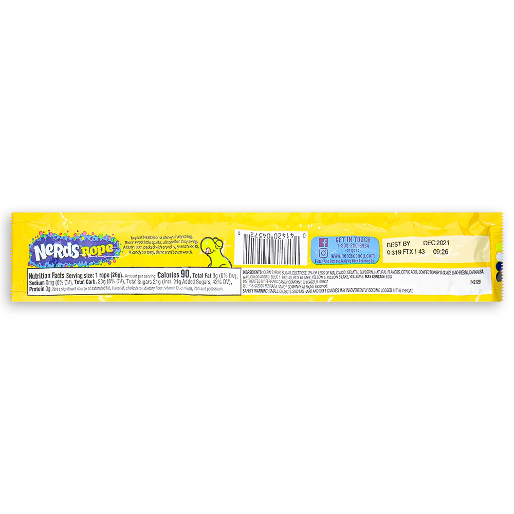 Nerds Rope Tropical Candy - .92 oz. - Image 3