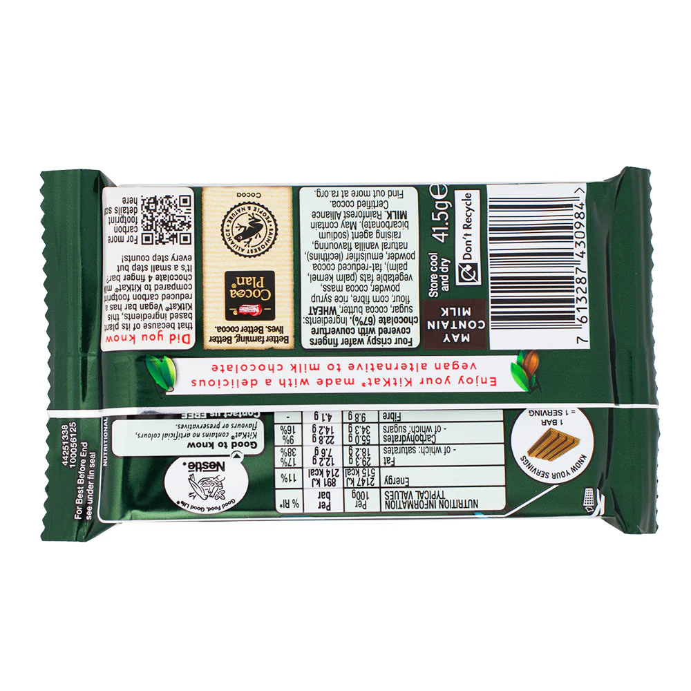 Nestle Kit Kat Vegan (UK) - 41.5g - Image 2