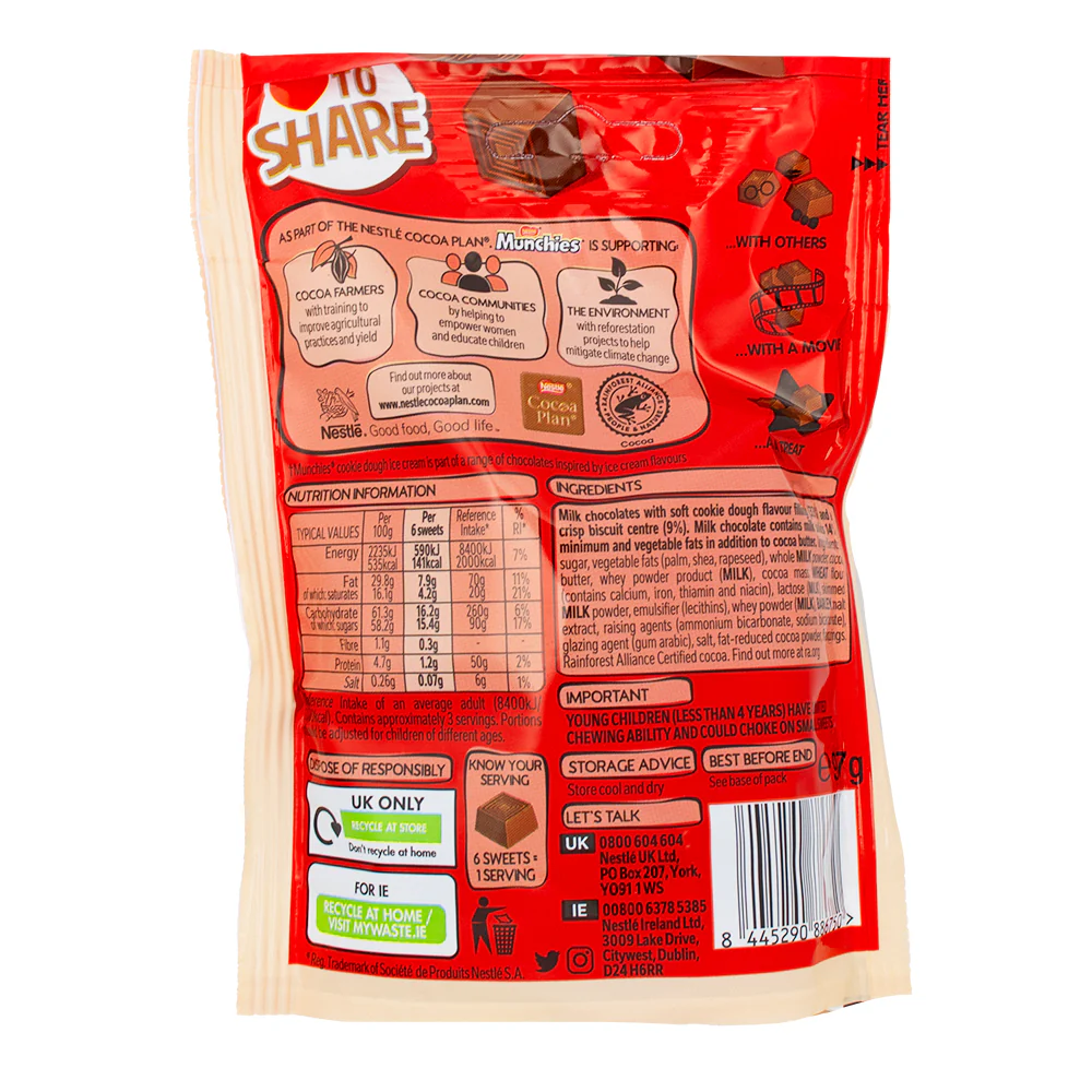 Nestle Munchies Cookie Dough Ice Cream (UK) - 97g - Image 2
