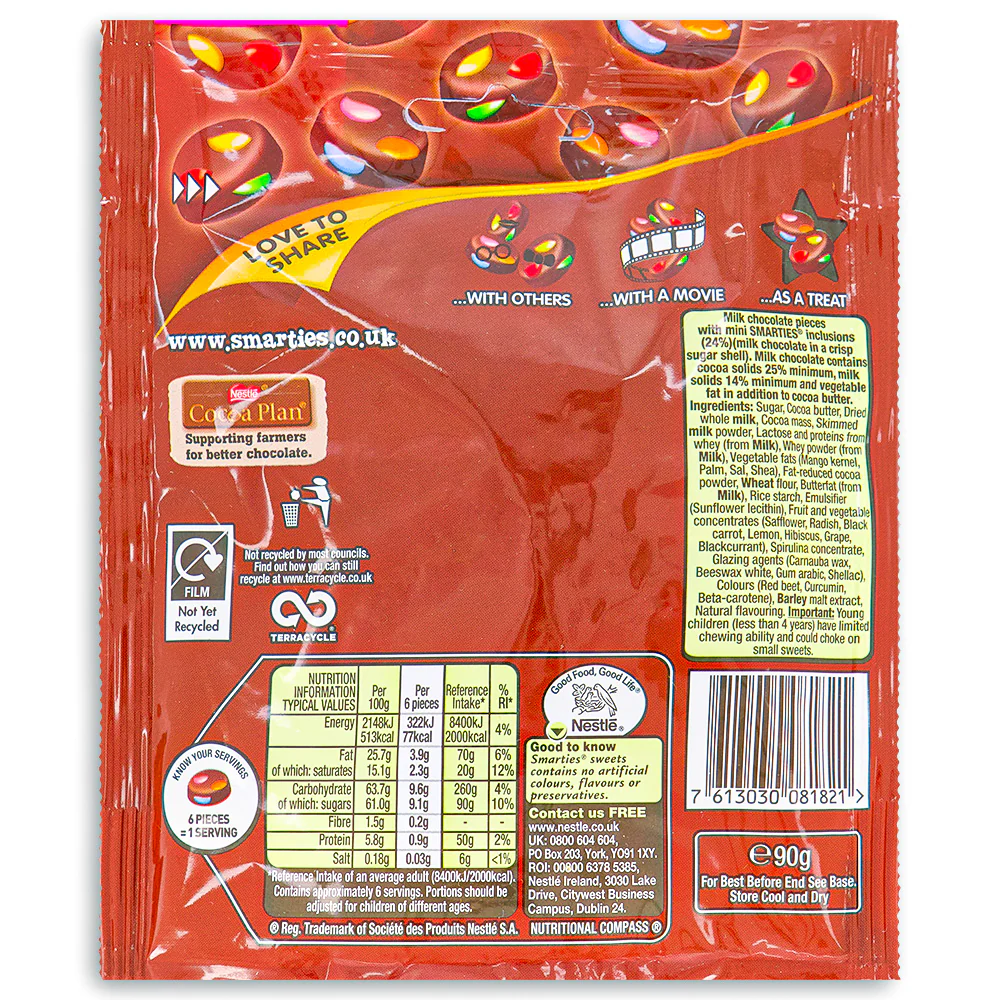 Nestle Smarties Buttons - 90g - Image 3